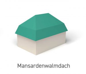 Dachform Mansardenwalmdach