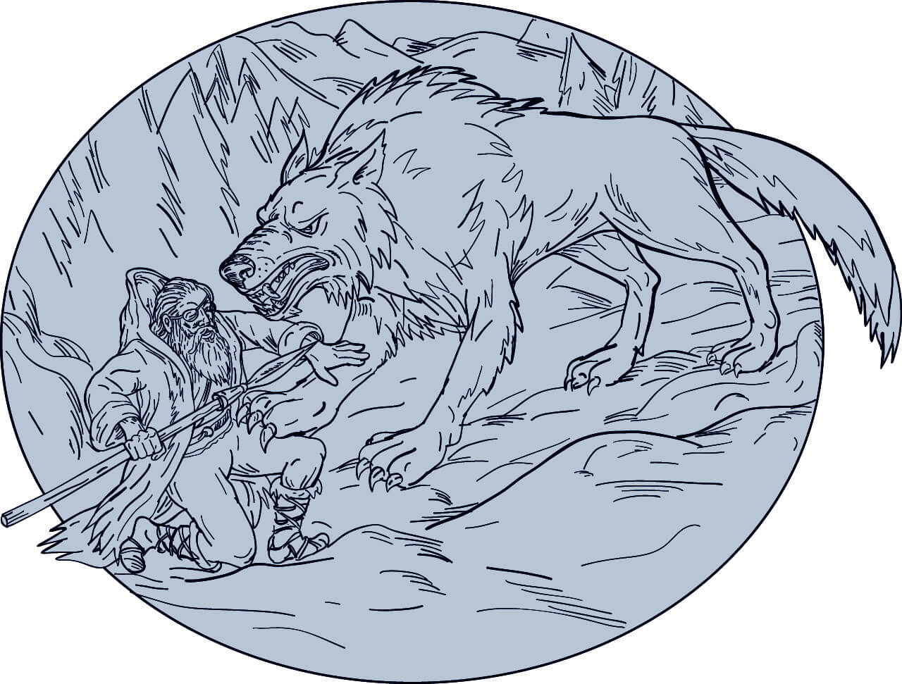Odins verlorener Kampf gegen Fenriswolf
