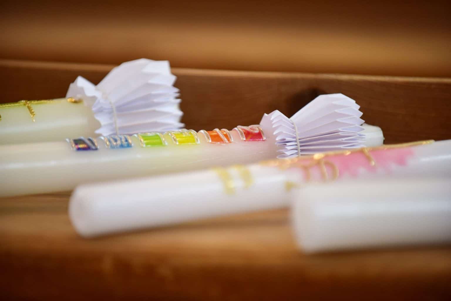 Taufkerzen für Mädchen