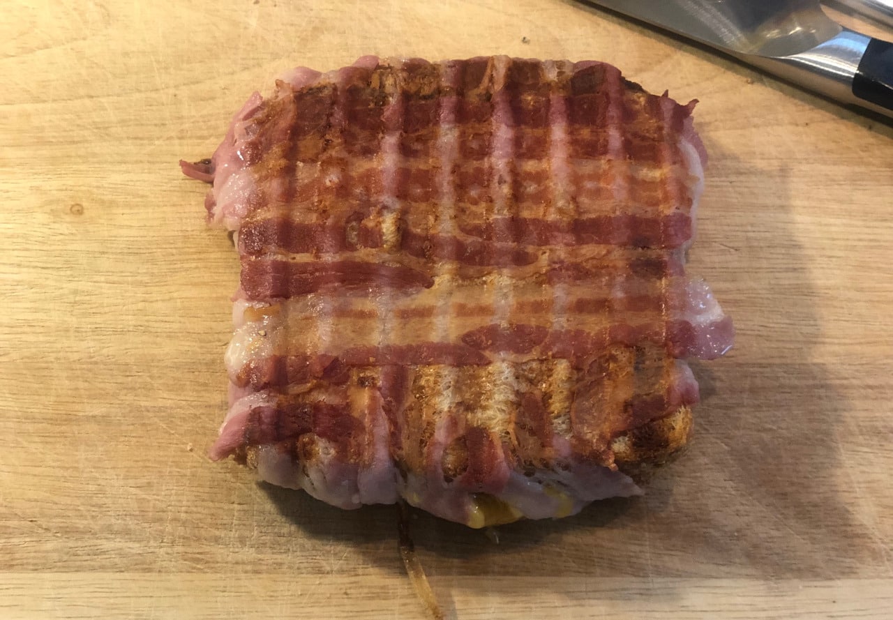 Bacon Käse Sandwich aus dem Optigrill