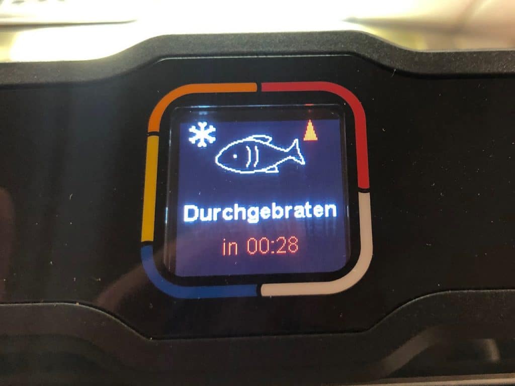 Garanzeige gefrorener Fisch Optigrill Elite XL