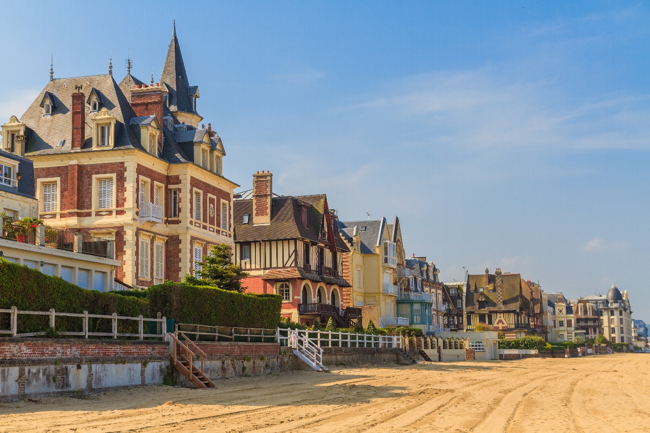 Trouville Sur Mer Strandpromenade - Normandie - Frankreich